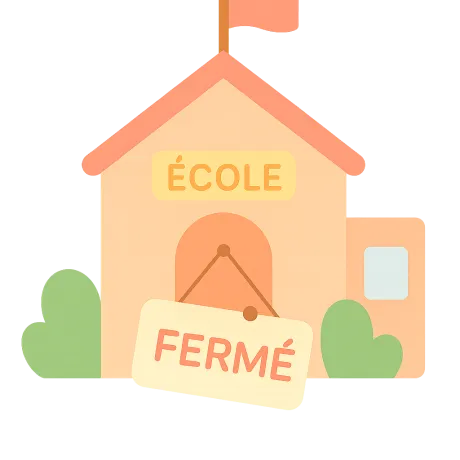 Ecole fermée